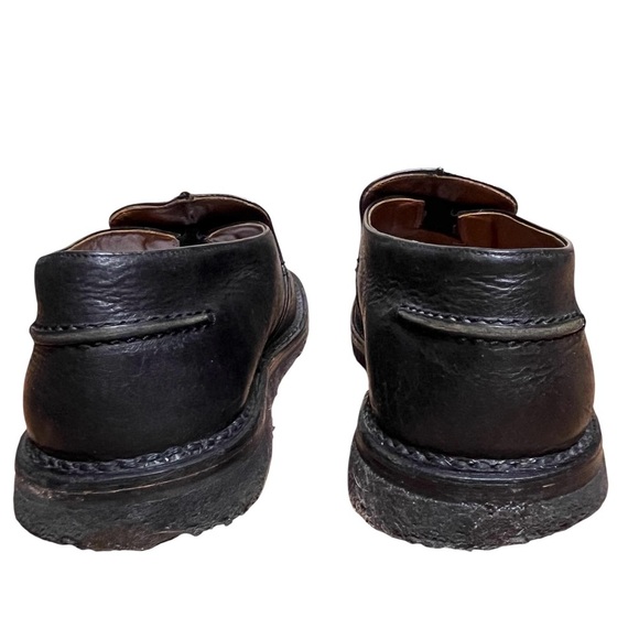 John Varvatos Black Leather Slip-On Shoes – Made in Italy – Crepe Sole - Size 10 main image 8